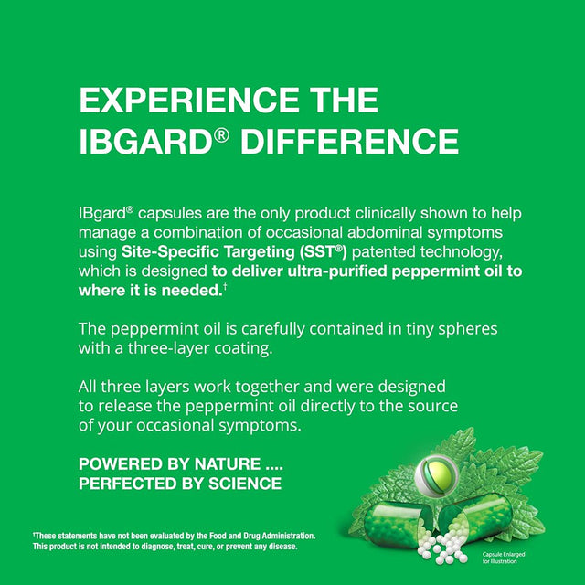 Ibgard Daily Gut Health Support Dietary Supplement, 36 Capsules *EN