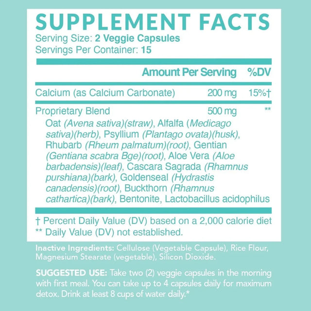 Havasu 15-Day Fast-Acting Colon Cleanse Detox | Laxative Pills for Constipation Relief, & Weight Loss, 30Ct