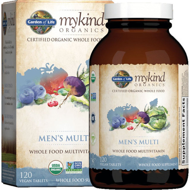 Garden of Life Mykind Organics Men'S Multi 120 Vegan Tabs