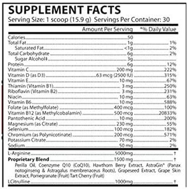 L-Arginine and L-Citrulline, Nitric Oxide Supplement, Mixed Berry Flavor, Pack of 2