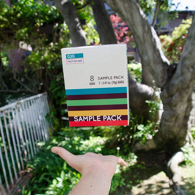 G2G Protein Bar, 8 Flavor Variety Pack, High Protein, Gluten-Free, Healthy Snack, Delicious Meal Replacement, Clean Ingredients, Refrigerated for Freshness, (Pack of 8)