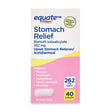 Equate Stomach Relief Caplets, 262 Mg, 40 Count