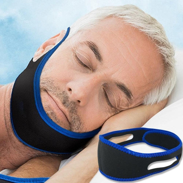Greyghost 1Pc anti Snore Chin Strap Chin Strap Snore Silencer Anti-Dry Mouth Straps Adjustable Diving Material Effective Head Band