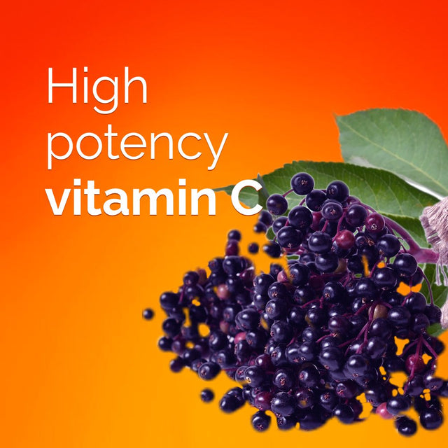 Emergen-C High Potency Vitamin C Immune Support Fizzy Drink Mix, Elderberry, 18 Ct