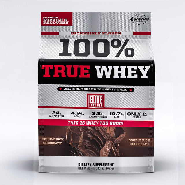 100% True Whey, Double Rich Chocolate, 5 Pound
