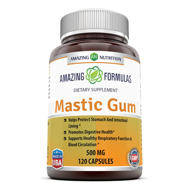 Amazing Formulas Mastic Gum 500 Mg 120 Capsules