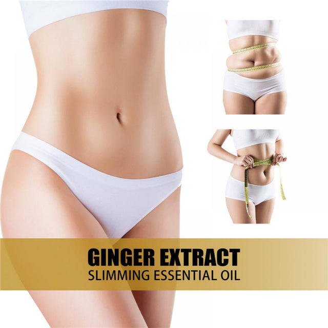 Ginger Massage Oil, Ginger Oil for Abdominal Drainage, Anti-Cellulite Massage Ginger Oil (6Pcsx10Ml)