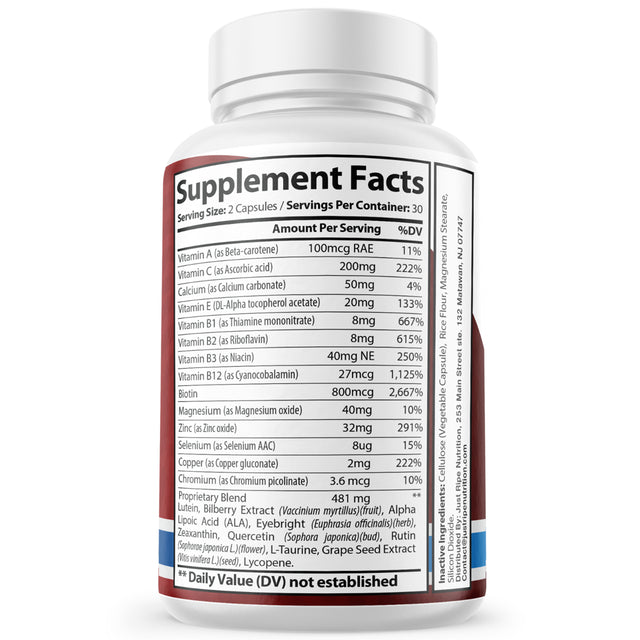 4 Pack Visiclear Advanced Eye Formula for Eyes Supplement Formula