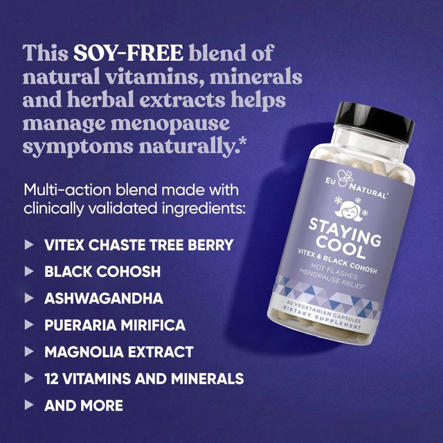 Eu Natural - Staying Cool Hot Flashes & Menopause Natural Relief – 60Ct