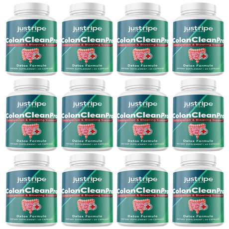 12 Pack Colon Clean Pro Natural Digestive Support Supplement for Gut Health 60Ct