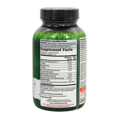 Irwin Naturals Nitric Oxide Pre-Sport Softgels 60 Ea (Pack of 2)