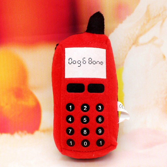 Black and Friday Deals Blueek Colorful Pet Puppy Dogs Chew Toys Cute Phone Shape Play Squeaky Sound Plush Toys