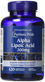 Alpha Lipoic Acid 300Mg, Supports Antioxidant Health, 120 Ct by Puritan'S Pride