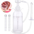 Jiarui 300Ml/10.1Oz Vaginal Cleaner Anal Douche for Women 3 Nozzle Tips Reusable Manual Pressure Enemas
