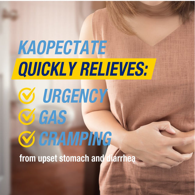 Kaopectate Anti-Diarrheal Upset Stomach Relief Liquid, Peppermint, 11 Fl Oz