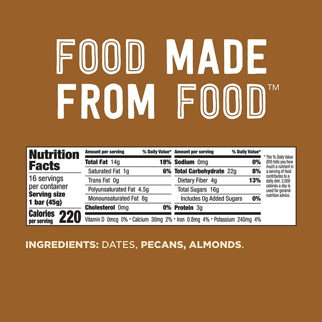 LÄRABAR Pecan Pie (16 Ct) and Cashew Cookie (16 Ct) Gluten Free Vegan Fruit & Nut Bars