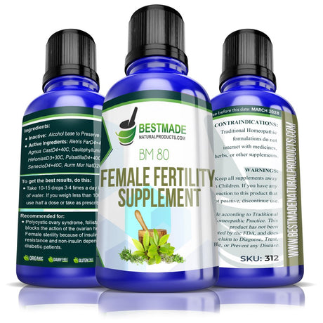 Female Fertility Supplement BM80 Reproductive Health Remedy - Bestmade Natural Products