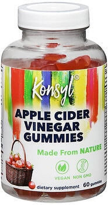 Konsyl Apple Cider Vinegar Gummies - 60 Ct