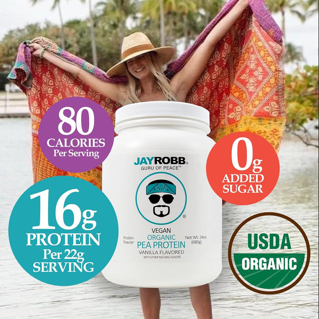 Jay Robb Organic Vegan Vanilla Pea Protein