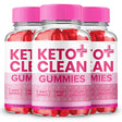 Keto Clean Gummies with Apple Cider Vinegar, Official Advanced Powerful Formula, Maximum Strength (3 Pack)