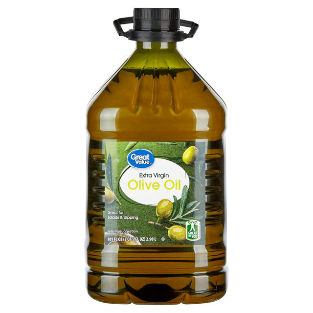 Great Value Extra Virgin Olive Oil, 101 Fl Oz Bottle