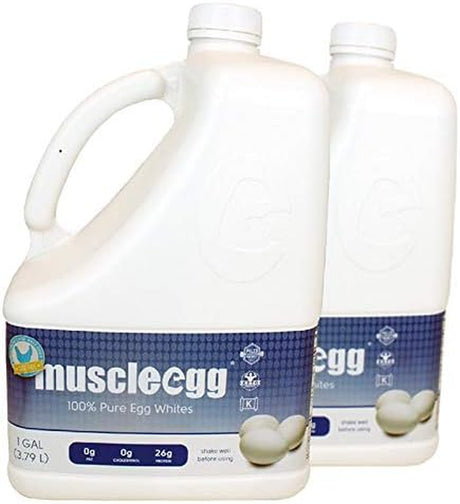 2 Gallons Plain Original Muscleegg Liquid Egg Whites (Cage-Free)