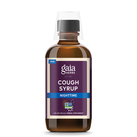 Gaia Cough Syrup Nighttime - 4 Fl Oz (12-Day Supply)