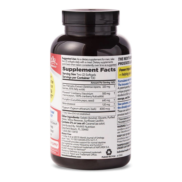 Honest to Wellness Advanced Prostate Health Formula Softgels, 200 Count