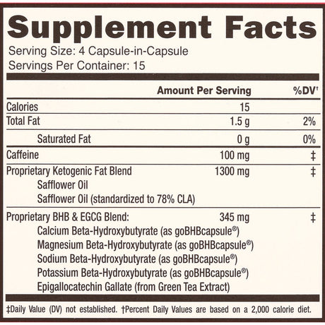 Keto Science Keto Burn Fat Burner Capsules, 60 Ct