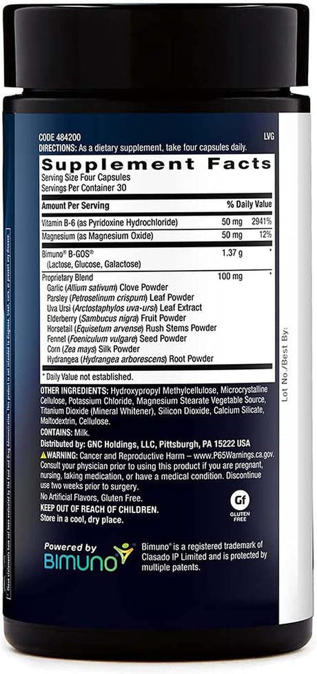 GNC Bodydynamix Water Pill, 120 Capsules, Helps Regulate Water Balance