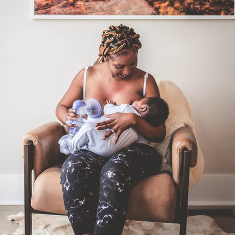 Lansinoh Manual Breast Pump, Hand Pump for Breastfeeding