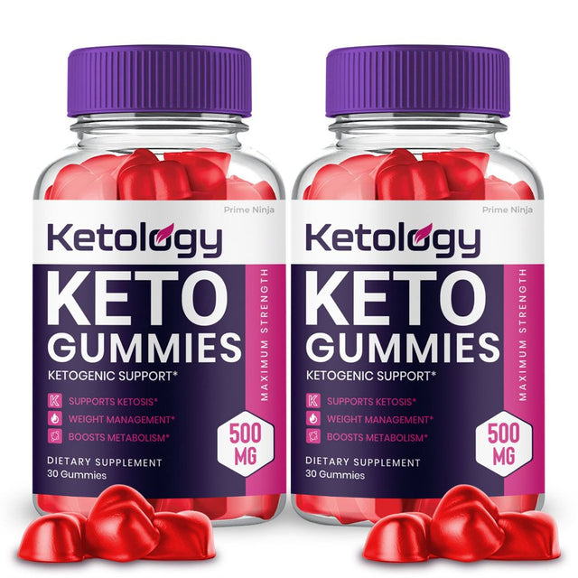 Ketology Keto Gummies, Weight Loss Supplement, Powerful Formula, Maximum Strength (2 Pack)