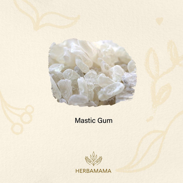 HERBAMAMA Mastic Gum Capsules - 1400 Mg, 100 Caps - Liver Health & Digestive Supplement