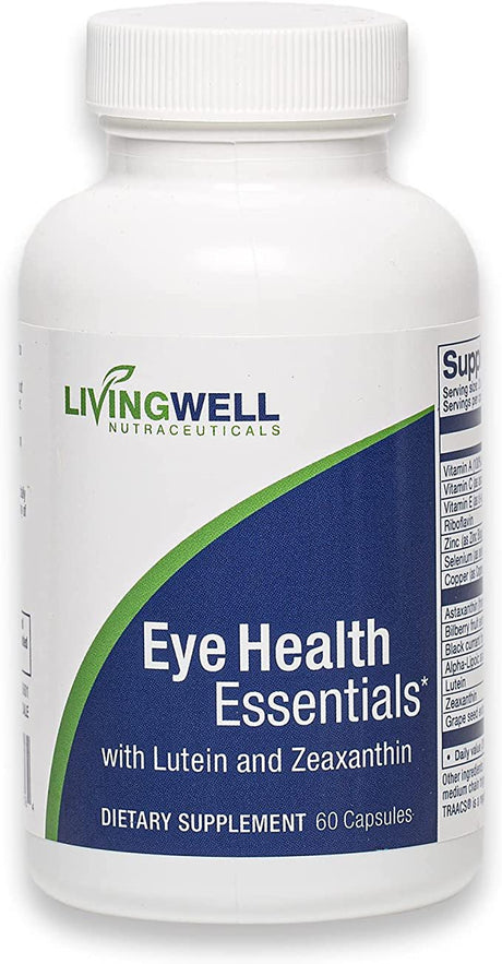 Eye Health Essentials - 60 Count- Eye Care Supplement for Adults, Supports Vision Health, with Lutein, Zeaxanthin and Bilberry