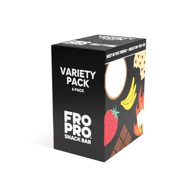 FROPRO Plant Protein Snack Bars - Plant Based Protein Bars, All-Natural, Gluten, Dairy, & Soy Free, High Protein Bars with Low Calories | Variety Box, 6 Pack