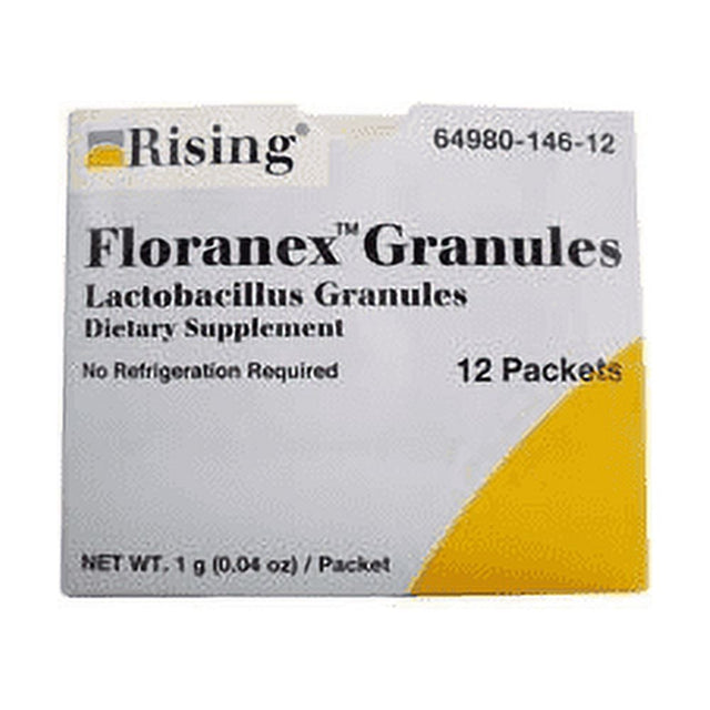 Rising Floranex Antidiarrheal Agents Granules Packets - 12 Ea, 3 Pack