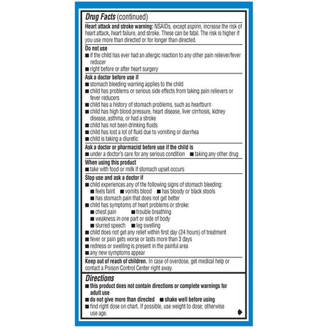 Infants' Advil Pain Reliever and Baby Fever Reducer, Infant Ibuprofen for Pain Relief, White Grape - 0.5 Fl Oz