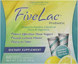 Fivelac Probiotic Lemon Flavor Dietary Supplement (4 Box) 60 Packets by GHT Support Your Daily Health and Wellness Needs