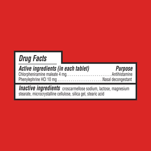 Equate Sinus & Allergy Suphedrine PE Nasal Decongestant Tablets, 24 Count