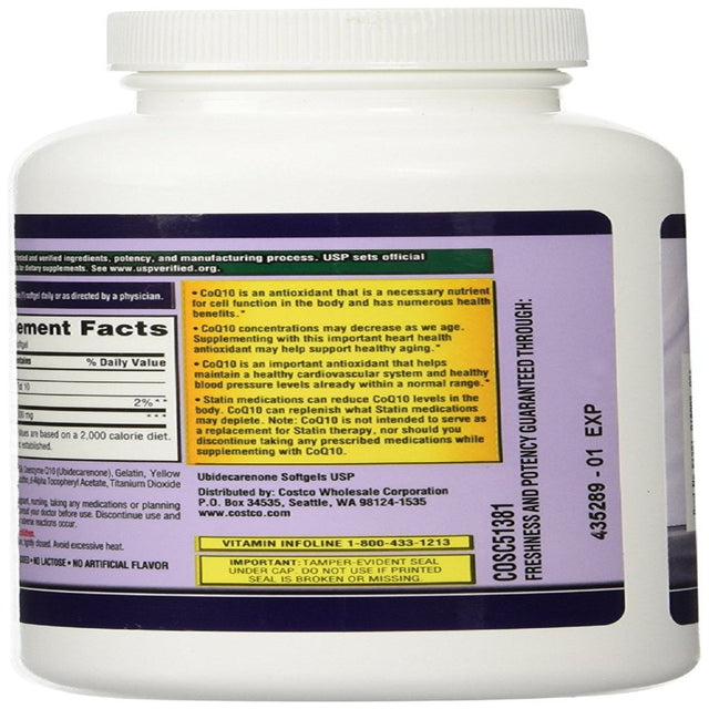 Kirkland Signature Coq10 300 Mg., 100 Softgels