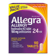 Allegra Adult 24 Hour Non-Drowsy Antihistamine Allergy Relief Medicine 180Mg Tablets 90Ct
