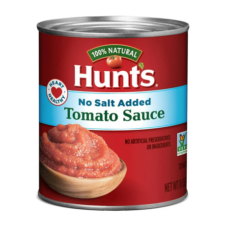 Hunt'S No Salt Added Tomato Sauce 8 Oz Can