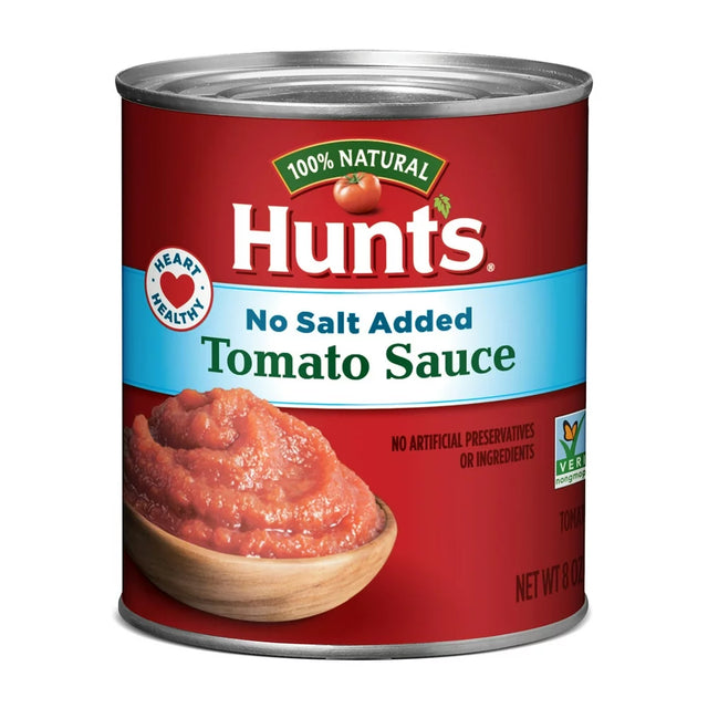 Hunt'S No Salt Added Tomato Sauce 8 Oz Can