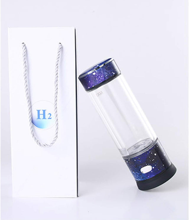 High Concentration Hydrogen-Rich Water Cup SPE Ion Membrane Alkaline Water Purifier Micro-Electrolysis Water Glass 320Ml
