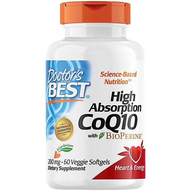 High Absorption Coq10 200 Mg 60 Veggie Softgels