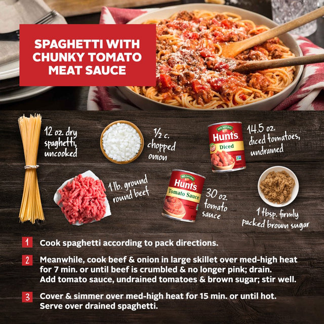 Hunt'S No Salt Added Tomato Sauce 8 Oz Can