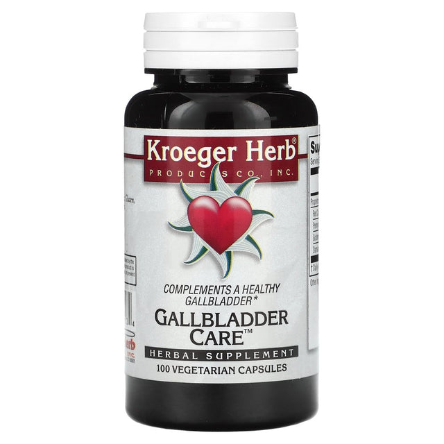 Kroeger Herb Co Gallbladder Care, 100 Vegetarian Capsules