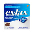 Ex-Lax Regular Strength Chocolated Stimulant Laxative Constipation Relief Pills for Occasional Constipation - 48 Count