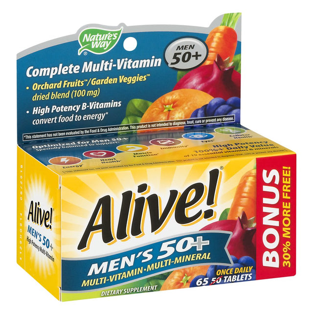 Alive Mens 50+ Bp 65 Tabs