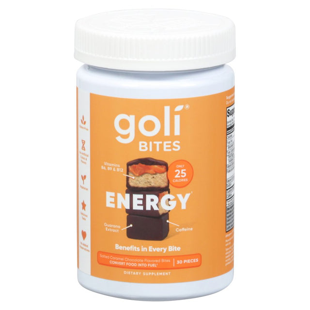 Goli Nutrition Energy Bites, Salted Chocolate Caramel, 30 Count